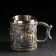 Bull stainless steel mug, 400 ml, silver color