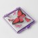 Magnetic needle "Butterflies", with needles, 7 × 8 cm, purple color