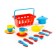 Basket with children's dishes Top CHEF for 4 persons, MIX colors
