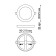 Luminer built -in LED NovOCH. Span, 18W, LED, 30x225x225 mm, white color