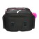 School backpack, 40 x 33 x 19 cm, ergonomic back, stavia "cat", black/pink