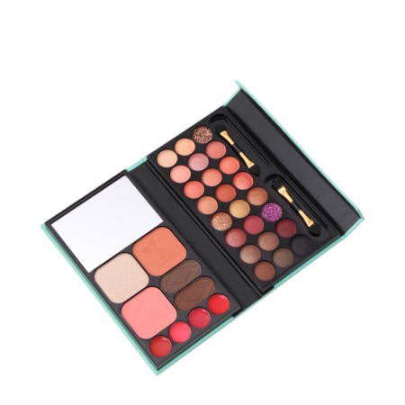 A set of decorative cosmetics (highlighter, shadows for eyebrows, blush, glitter, eye shadow)-1