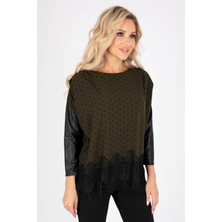 Female blouse, size 44, khaki color-14