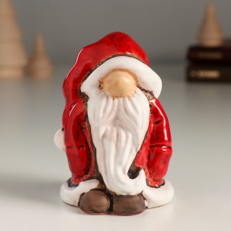 Souvenir Ceramics "Santa Claus in red with a large nose" 5.9x6.2x8.8 cm