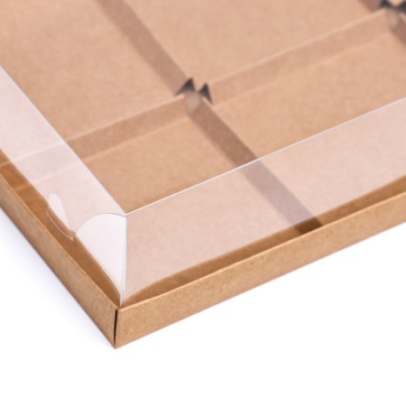 Box for mousse cakes 6 pieces, 26x17x6 craft-2