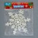 Jewelry decoration "Elegant Snowflake" (set 2 pcs) D-15 cm, white