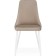 Chair on a metal frame Lord metal/velor, white/beige 45x50x95 cm