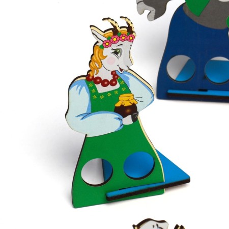 Finger Theater "3 Tales": "Turnip", "Wolf and seven goats", "Ryaba chicken"-4
