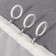 A ring for a cornice, with a clamp, d = 38/53 mm, white color