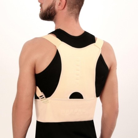 Massner-fixer for posture and lower back, on fastxes, size L-XL, beige color-4