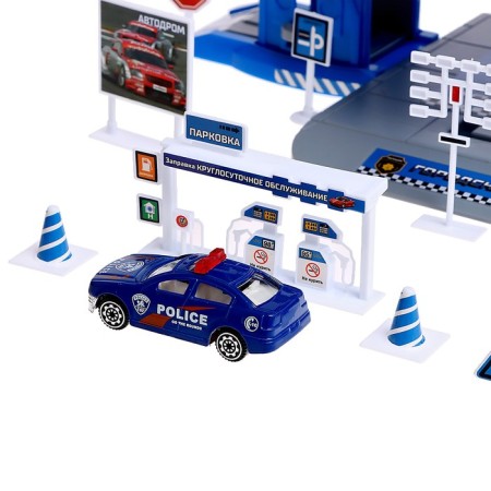 Parking "Police Party", with 2 metal machines-8
