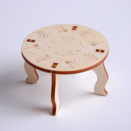 Wooden furniture for dolls "Kitchen corner"-3