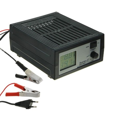 Vimpel-27 battery charger, 0.6-7 A, 12 V, for gel, acid and AGM batteries
