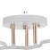 Linda chandelier 3x60W E27 white, gold 47x47x23cm
