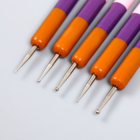 Tools for modeling and giving a strip of a strip NR 5pcs 14.5cm wood, rubber, metal 92425-1