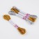 Hells hats, 1 mm, 7 m, 4 pcs, gold/silver color
