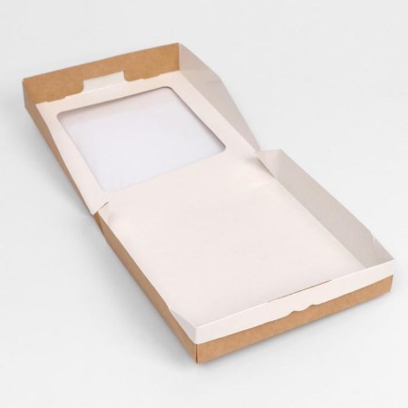 Container for removal, with a window, craft, 20 x 20 x 4 cm-1
