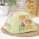 Plastic bowl bergamo, 4 l, 25.3 × 25.3 × 12.3 cm, with decor, light green color