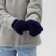 Children's gloves minku "plain", col. Blue, rr 16 (10-12 years)