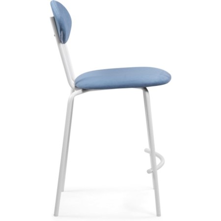 Metal Coom Coum Coum Metal/Velur, White/Blue 47x54x95 cm-2