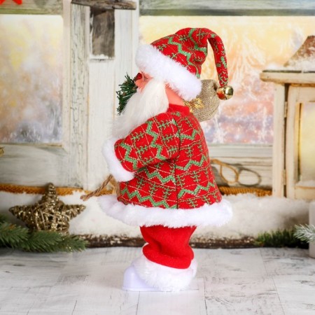 Santa Claus "Fit Cap with Gifts" moves, with backlight, 28 cm-1