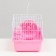 The cage for rodents "Pigzon", 23 x 17 x 17 cm, pink
