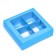 Box for sweets 4 pcs, blue, 12.5x 12.5 x 3.5 cm,