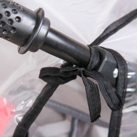 Raincoat for a walking stroller, the color is transparent-2