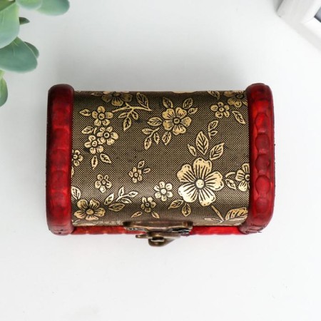 Casket chest "forget -me -nots" 6x5.8x8.4 cm-1