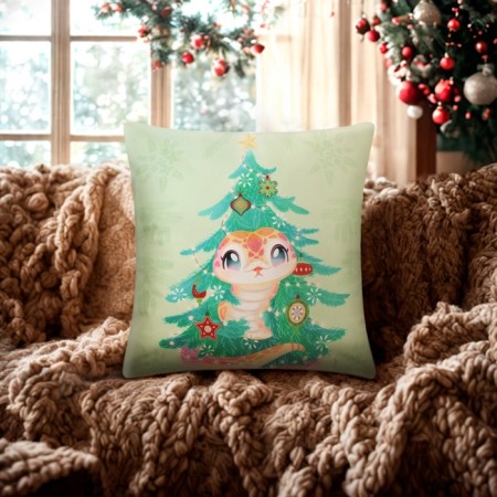 Case on the pillow Ethel "New Year's snake", 40*40 cm, 100 p/e, velor-6