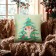 Case on the pillow Ethel "New Year's snake", 40*40 cm, 100 p/e, velor