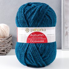 Autumn yarn 25% wool, 75% pan 150m/200g (14-Morskaya wave)