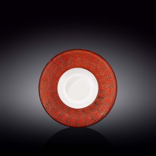 Deep plate Wilmax England Splach, D = 20 cm, 800 ml, red color