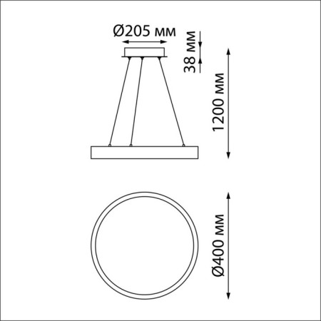 Suspended Dimmone IP20 LED 36W.-1
