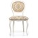 Wooden chair Adriano Buke/Fabric, milk/beige 50x54x96 cm