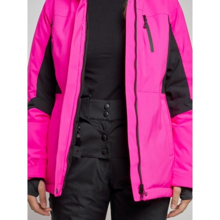 Ski jacket female, size 42, pink color-7