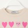 T -shirt Baby shortened KAFTAN "Hearts", p. 38 (146-152 cm), beige