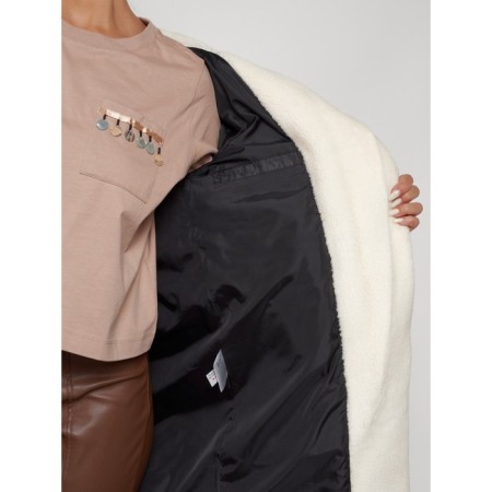Coat insulated winter female, size 48, black color-14