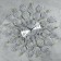 Wall clock, series: openwork, "shells", d-59 cm, dial 22 cm