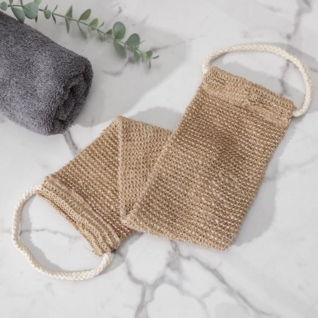 Body washcloth massage shares, 53 × 10 cm, hemp-2