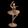 Souvenir "Ballerina with a raised hand", 6x6x11 cm, with crystals