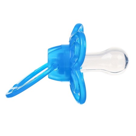 Nipple set - a dummy with a holder, SL, CL +6 months, with a cap "Butterfly", Blue-3