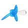 Nipple set - a dummy with a holder, SL, CL +6 months, with a cap "Butterfly", Blue