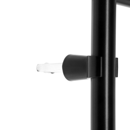 Electric heated towel rail ZEIN PE-04, Classic, 400x600 mm, 4 crossbars, black-3