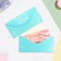Money envelope "Wedding Day!" rings, turquoise background, 16x8 cm