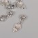 Bale with a suspension metal for creativity "candy on a stick" silver 2.7x1 cm