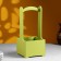 Kashpo - wooden box 13.5x13.5x30 cm pistachio