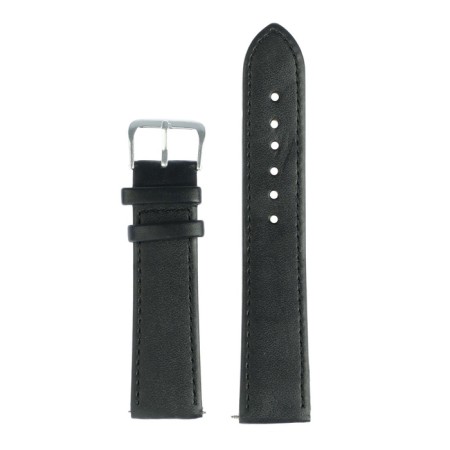 Solomon watch strap, 20 mm, genuine leather, L-20 cm, black-5