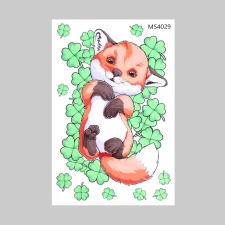 Sticker Plastic Interior Color "Lisenok in Clover" 30x20 cm