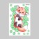 Sticker Plastic Interior Color "Lisenok in Clover" 30x20 cm